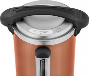 Royal Catering Warnik podgrzewacz do wody z podwójnymi ściankami i ociekaczem 6.1 L 1500 W pomarańczowy Warnik podgrzewacz do wody z podwójnymi ściankami i ociekaczem 6.1 L 1500 W pomarańczowy 3