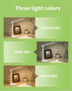 Lampka biurkowa Techly biała  (I-LAMP-DSK9) 9