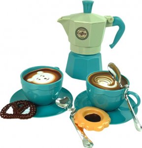 LeanToys Zestaw Do Kawy Kawiarnia Ciastka Niebieski 2