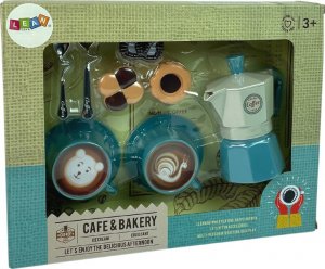 LeanToys Zestaw Do Kawy Kawiarnia Ciastka Niebieski 3