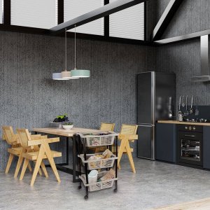 Vilde Wózek regał organizer szafka koszyk 3-poziomowy na kółkach do kuchni łazienki 6