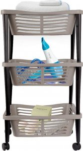 Vilde Wózek regał organizer szafka koszyk 3-poziomowy na kółkach do kuchni łazienki 7