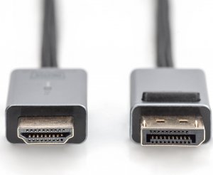 Kabel Digitus DisplayPort - HDMI 1.8m szary (DB-340202-018-S) 2