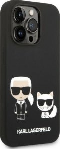 Karl Lagerfeld Karl Lagerfeld KLHMP14LSSKCK iPhone 14 Pro 6,1" hardcase czarny/black Liquid Silicone Karl & Choupette Magsafe NoSize 4