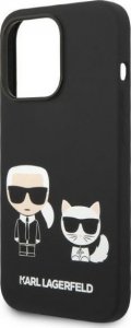 Karl Lagerfeld Karl Lagerfeld KLHMP14LSSKCK iPhone 14 Pro 6,1" hardcase czarny/black Liquid Silicone Karl & Choupette Magsafe NoSize 6