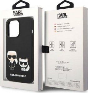Karl Lagerfeld Karl Lagerfeld KLHMP14LSSKCK iPhone 14 Pro 6,1" hardcase czarny/black Liquid Silicone Karl & Choupette Magsafe NoSize 8