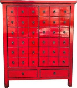 DKD Home Decor Komoda DKD Home Decor Czerwony Orientalny Wiąz (102 x 42 x 120 cm) 1