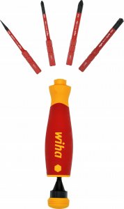 Wiha Izolowany Wkrętak z magazynkiem 4 bitów PocketMax electric IEC 60900, 45296 24