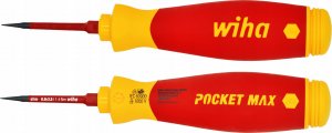 Wiha Izolowany Wkrętak z magazynkiem 4 bitów PocketMax electric IEC 60900, 45296 28