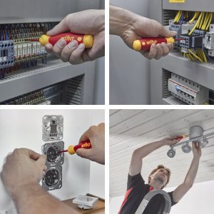 Wiha Izolowany Wkrętak z magazynkiem 4 bitów PocketMax electric IEC 60900, 45296 30