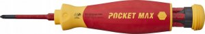 Wiha Izolowany Wkrętak z magazynkiem 4 bitów PocketMax electric IEC 60900, 45296 33