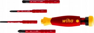 Wiha Izolowany Wkrętak z magazynkiem 4 bitów PocketMax electric IEC 60900, 45296 4