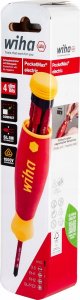 Wiha Izolowany Wkrętak z magazynkiem 4 bitów PocketMax electric IEC 60900, 45296 10