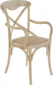 DKD Home Decor Krzesło do Jadalni DKD Home Decor Rattan Wiąz (55 x 57 x 92 cm) 1