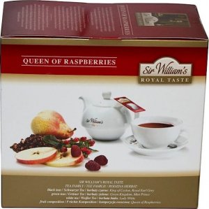 Sir Williams Herbata Sir Williams Royal Taste Queen of Raspberries 50x4g - herbata malinowa, z jabłkami, hibiskusem i dziką różą 1