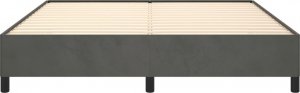 vidaXL vidaXL Rama łóżka, ciemnoszara, 180x200 cm, tapicerowana aksamitem 5