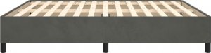 vidaXL vidaXL Rama łóżka, ciemnoszara, 180x200 cm, tapicerowana aksamitem 6