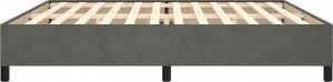 vidaXL vidaXL Rama łóżka, ciemnoszara, 200x200 cm, tapicerowana aksamitem 6