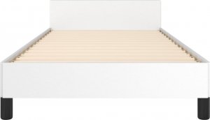 vidaXL vidaXL Rama łóżka z zagłówkiem, biała, 100x200cm, obite sztuczną skórą 5