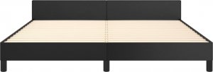 vidaXL vidaXL Rama łóżka z zagłówkiem, czarna, 160x200 cm, sztuczną skórą 5