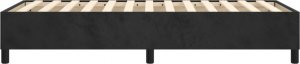 vidaXL vidaXL Łóżko kontynentalne, czarne, obite aksamitem, 90x200 cm 6