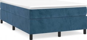 vidaXL vidaXL Łóżko kontynentalne, ciemnoniebieska, 120x200cm obite aksamitem 2