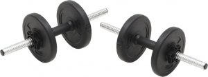 vidaXL Sztanga i hantle z zestawem obciążeń 30 kg 3