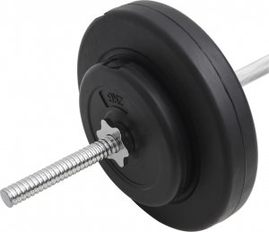 vidaXL vidaXL Sztanga z zestawem obciążeń, 30 kg 4