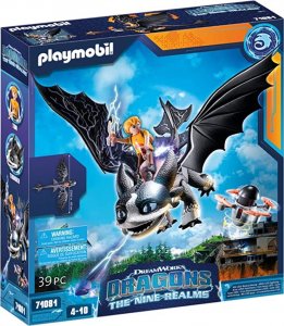 Playmobil PLAYMOBIL 71081 Dragons: The Nine Realms - Thunder & Tom, construction toy (with shooting and light function) 1