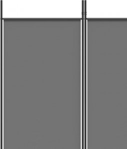 vidaXL vidaXL Parawan 5-panelowy, antracytowy,250x220 cm, tkanina 7