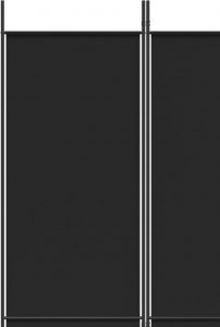 vidaXL vidaXL Parawan 3-panelowy, czarny, 150x220 cm, tkanina 7