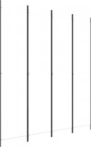 vidaXL vidaXL Parawan 4-panelowy, biały, 200x220cm, tkanina 2