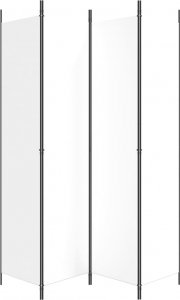 vidaXL vidaXL Parawan 4-panelowy, biały, 200x220cm, tkanina 4