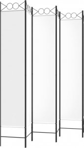 vidaXL vidaXL Parawan 6-panelowy, biały, 240x220 cm, tkanina 5