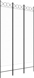 vidaXL vidaXL Parawan 3-panelowy, biały, 120x200 cm, tkanina 2