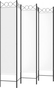 vidaXL vidaXL Parawan 6-panelowy, biały, 240x200 cm, tkanina 5