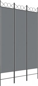 vidaXL vidaXL Parawan 3-panelowy, antracytowy, 120x200 cm, tkanina 2