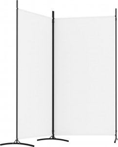 vidaXL vidaXL Parawan 2-panelowy, brązowy, 175x180 cm, tkanina 4