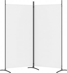 vidaXL vidaXL Parawan 2-panelowy, brązowy, 175x180 cm, tkanina 5