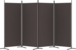 vidaXL vidaXL Parawan 4-panelowy, brązowy, 346x180 cm, tkanina 4