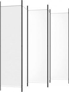 vidaXL vidaXL Parawan 5-panelowy, biały, 250x200 cm, tkanina 5