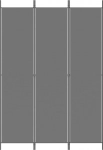 vidaXL vidaXL Parawan 3-panelowy, antracytowy, 150x220 cm, tkanina 3