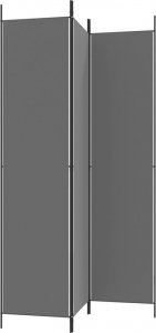 vidaXL vidaXL Parawan 3-panelowy, antracytowy, 150x220 cm, tkanina 4