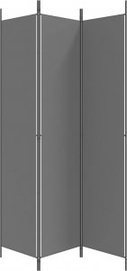 vidaXL vidaXL Parawan 3-panelowy, antracytowy, 150x220 cm, tkanina 5