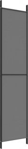 vidaXL vidaXL Parawan 3-panelowy, antracytowy, 150x220 cm, tkanina 6