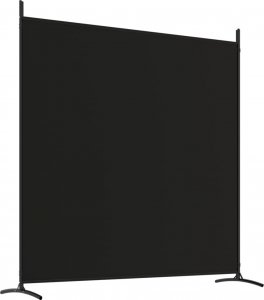 vidaXL vidaXL Parawan 3-panelowy, czarny, 525x180 cm, tkanina 6