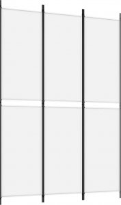 vidaXL vidaXL Parawan 3-panelowy, biały, 150x220 cm, tkanina 2