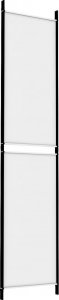 vidaXL vidaXL Parawan 3-panelowy, biały, 150x220 cm, tkanina 6