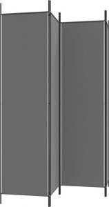 vidaXL vidaXL Parawan 4-panelowy, antracytowy, 200x200 cm, tkanina 5