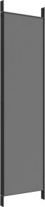 vidaXL vidaXL Parawan 4-panelowy, antracytowy, 200x200 cm, tkanina 6